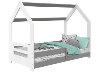 Dětská postel SPECIOSA D5B 80x160, bílá/šedá