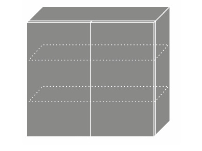 CHANIE, skříňka horní W3 80, korpus: grey, barva: grey stone