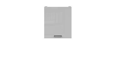 JAMISON, skříňka horní 50 cm, bílá/světle šedý lesk 