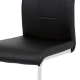 Jídelní židle BURLAT, černá/chrom