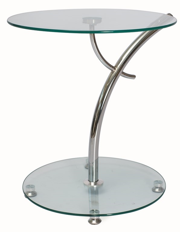 Konferenční stolek FRAMPOL, sklo/chrom