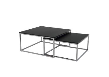 Konferenční stolek RISOP, černá/chrom