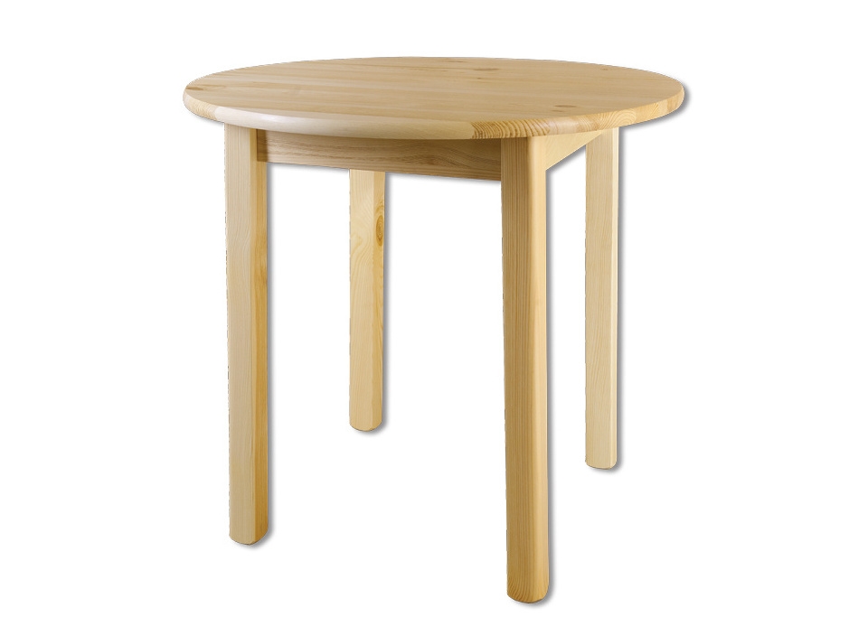 Kulatý jídelní stůl TUNGURA, průměr 120 cm, masiv borovice, moření: …