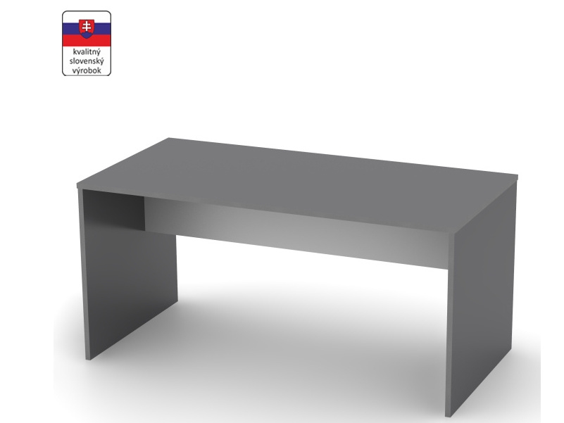 Psací stůl PADAR 160 cm, grafit/bílá