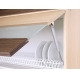 Rohová kuchyně RUTHIN 315x210, bílý lesk/grafit mat
