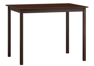 Stůl DASHEN 1, 100 x 70 cm, masiv borovice, moření ořech