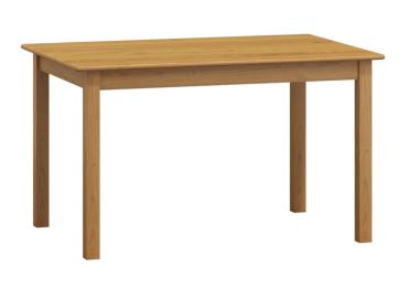 Stůl DASHEN 8, 140/175 x 80 cm, masiv borovice, moření dub