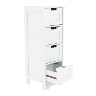 4-šuplíková komoda NEATE, bílá