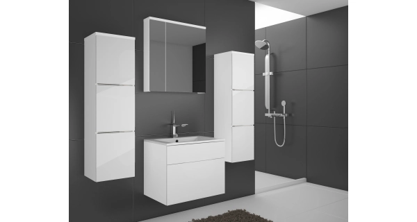 AGUNG koupelnová sestava, bílá/bílý lesk