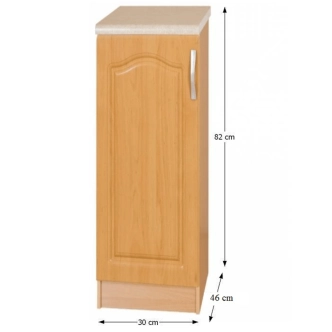 ALIGNO, dolní skříňka S30, levá, olše