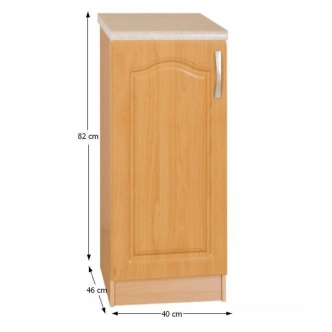 ALIGNO, dolní skříňka S40, levá, olše