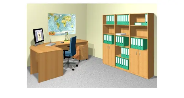 AMPAT nízká skříňka + zámek, buk DOPRODEJ