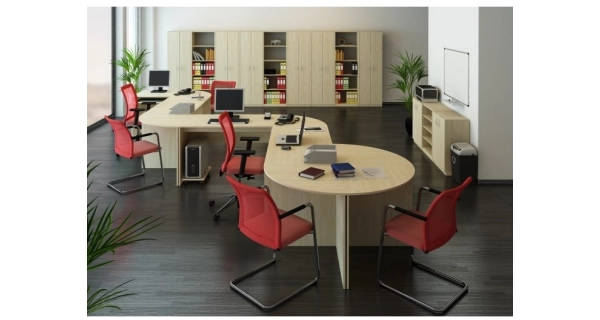 AMPAT zasedací stůl 150, dub sonoma