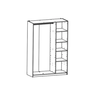 ANNONA 3 kombinovaná šatní skříň, dub kronberg