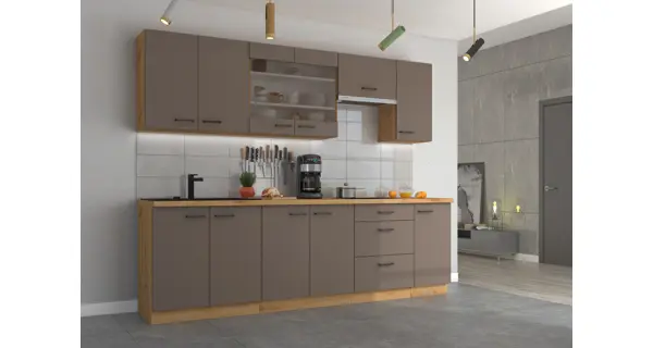 ARCENIO, horní regál 30 G-72 OTW, korpus: dub artisan