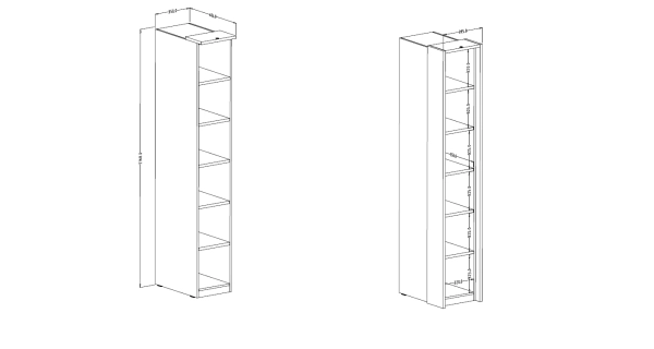 ARISTATA regál ,dub artisan