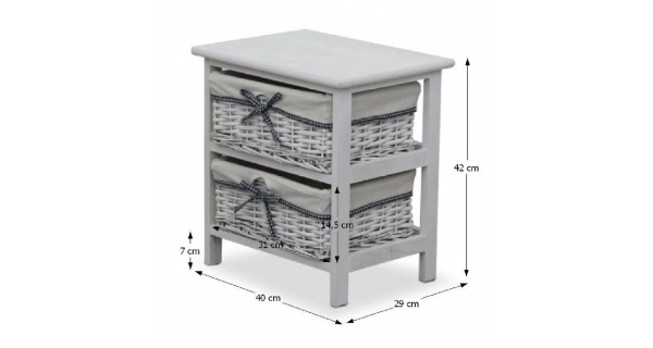 AUDUB 2, komoda, starobílá