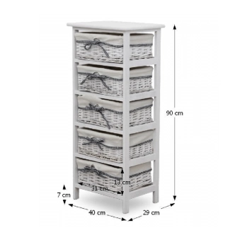 AUDUB 5, komoda, starobílá