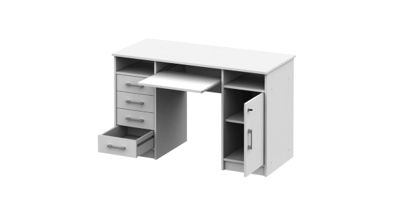 AURAT PC stůl, bílá