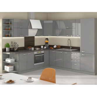 AVERNA, dolní regál 30 D OTW BB, korpus: platinově šedá