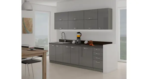 AVERNA, dvířka na myčku ZM 570x596, dvířka: šedý lesk