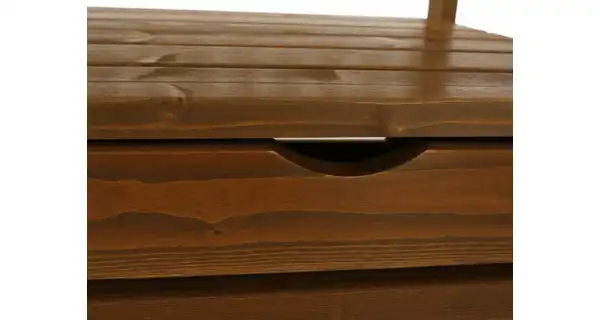 BABATA, zahradní lavička, hnědá, 124 cm