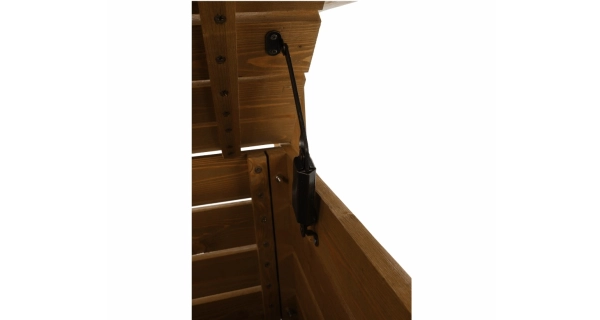 BABATA, zahradní lavička, hnědá, 124 cm