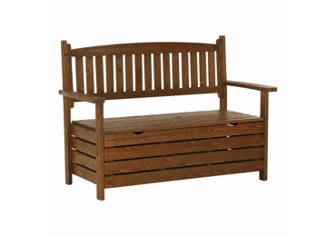 BABATA, zahradní lavička, hnědá, 124 cm