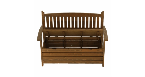 BABATA, zahradní lavička, hnědá, 124 cm