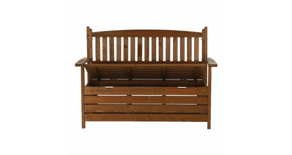 BABATA, zahradní lavička, hnědá, 124 cm