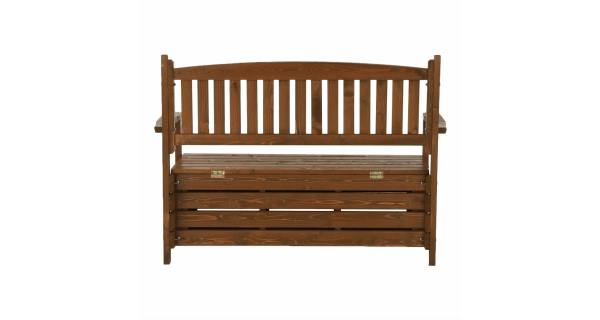 BABATA, zahradní lavička, hnědá, 124 cm