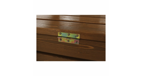 BABATA, zahradní lavička, hnědá, 124 cm