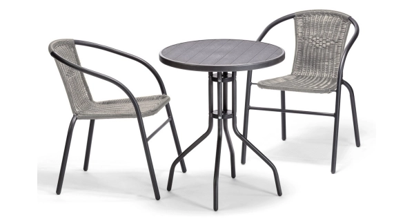 Balkonová židle BRACHYSTELMA, šedý ratan