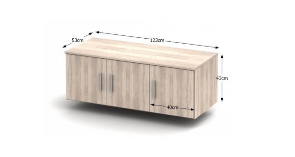 BANING nástavec 3D, dub sonoma
