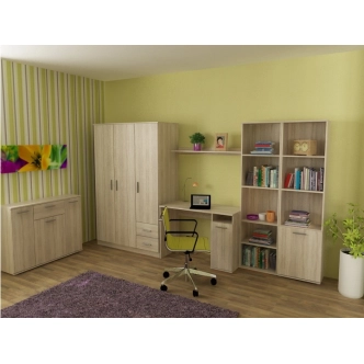 BANING regál, dub sonoma