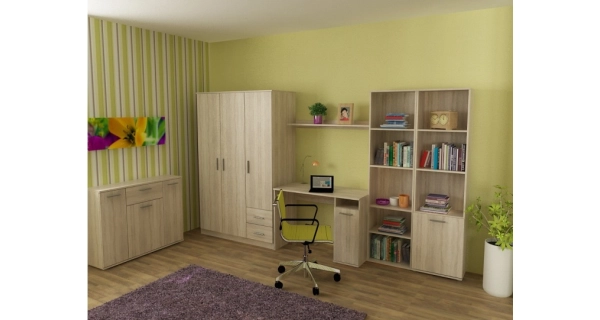 BANING skříň 3D2S, dub sonoma