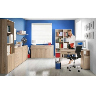 BANING skříň se zrcadlem, dub sonoma