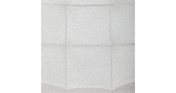 Barová židle BELMORWEL, bílá látka, černá podnož