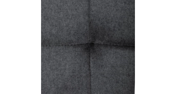 Barová židle BELMORWEL, šedá látka, černá podnož