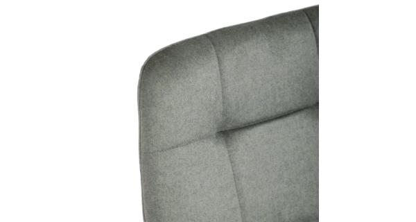 Barová židle BELMORWEL, zelená látka, černá podnož