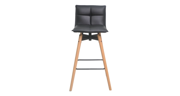 Barová židle BELVICINO, černá matná