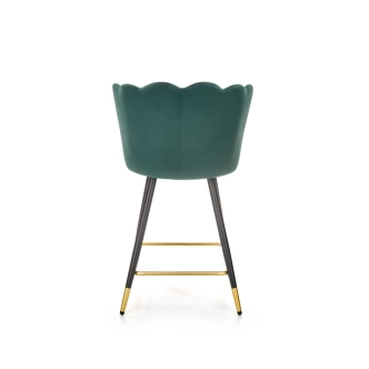 Barová židle CLEMENCEAU, tmavě zelená