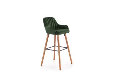 Barová židle DURROVER, tmavě zelená