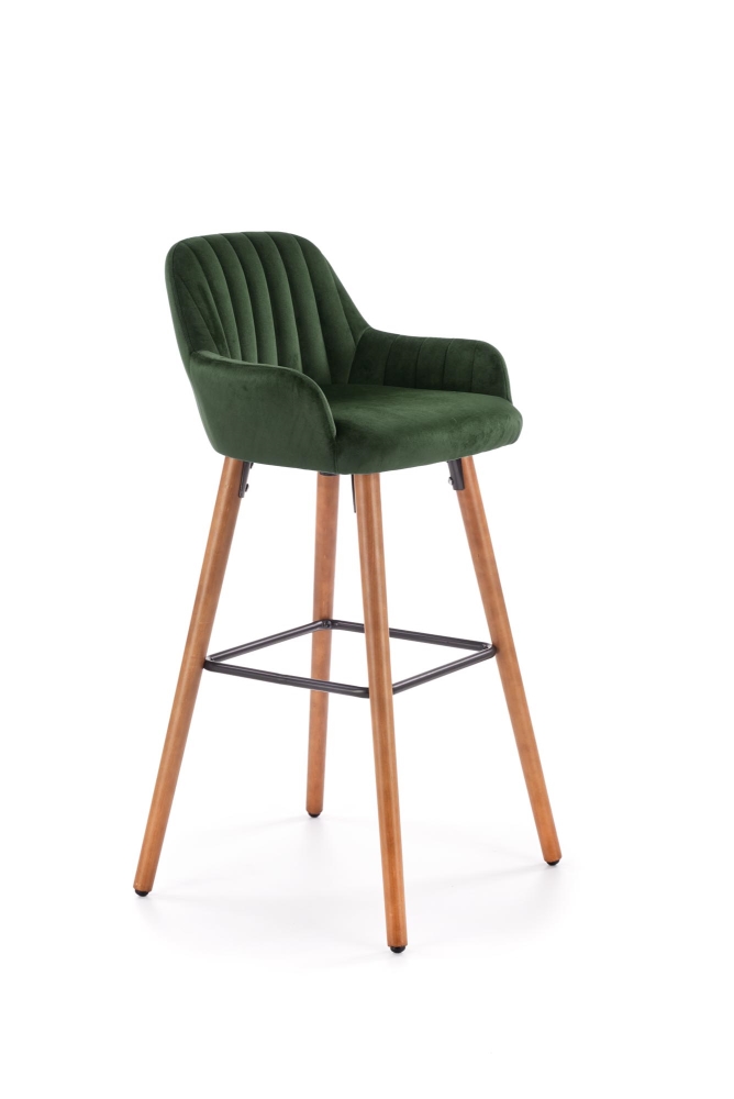Levně Barová židle DURROVER, tmavě zelená