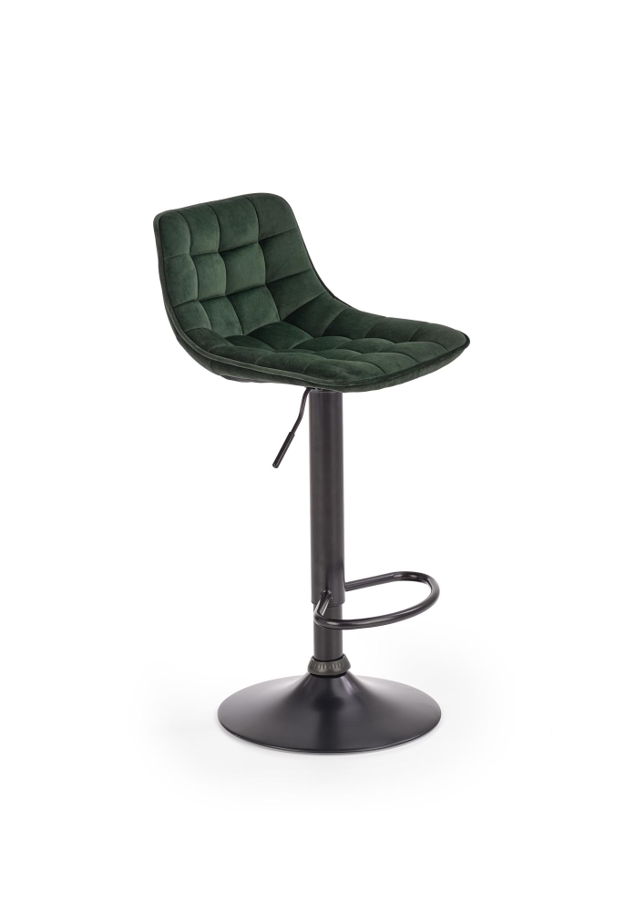 Barová židle ZINVARI, tmavě zelená