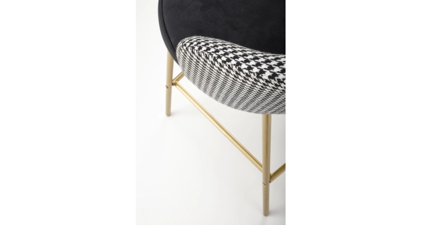 Barová židle KANGPEN, černá/bílá