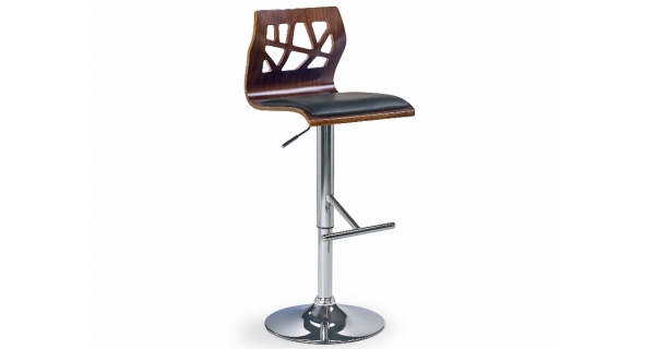 Barová židle MANCHEGO, ořech/černá