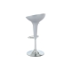 Barová židle NIPPON, stříbrná/plast chrom