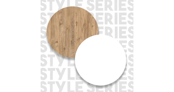 Barový stůl CRESTON, atlantská borovice/bílá