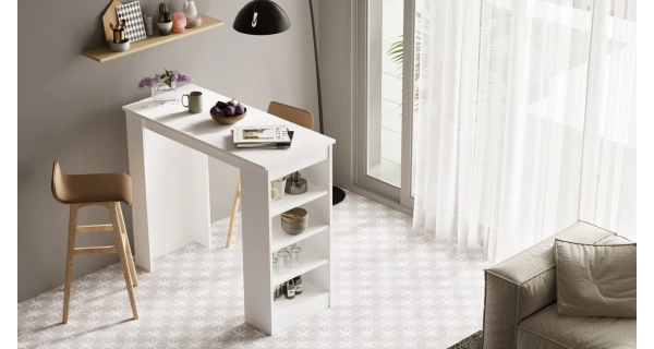 Barový stůl FENSON, bílá